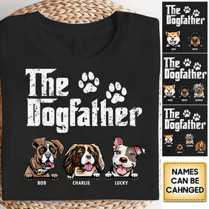 The Dog Father - Gift for Dog Dad - Personalized Unisex T-Shirt