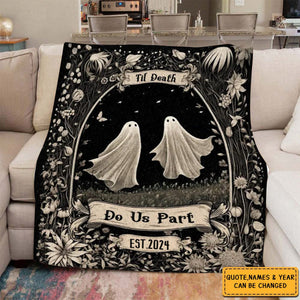 Til Death Do Us Part - Personalized Couple  Blanket