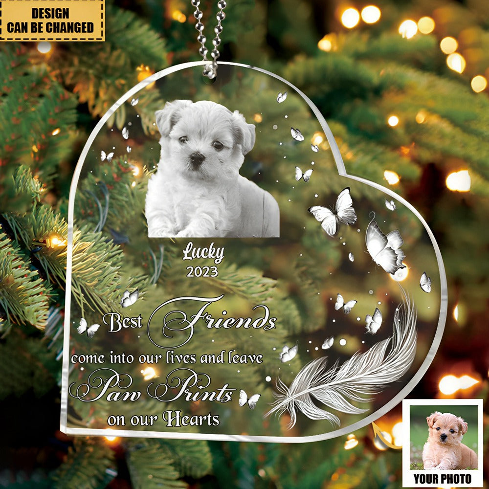 If Love Could Have Saved You You Would Have Lived Forever-Custom Personalized Memorial Pet Photo Heart Acrylic Ornament