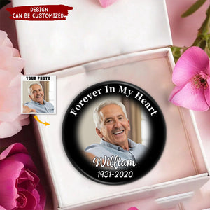 In Loving Memory of Personalized Memorial Button Pin