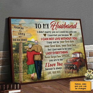 To My Husband Country Road Poster