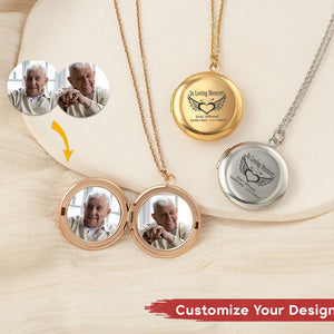 Personalized In Loving Memory Locket Necklace