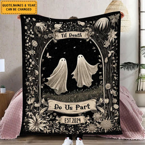 Til Death Do Us Part - Personalized Couple  Blanket