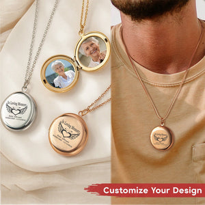 Personalized In Loving Memory Locket Necklace