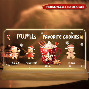 Grandma’s Favorite Cookies-Personalized Acrylic Block LED Night Light