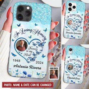 In Loving Memorial Forever In My Heart Upload Photo Personalized Phone Case