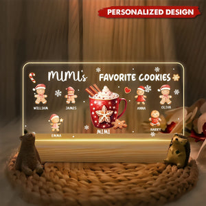 Grandma’s Favorite Cookies-Personalized Acrylic Block LED Night Light