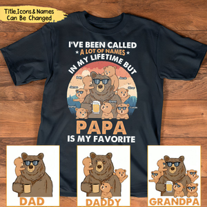 Gift For Grandpa Bear I've Been Called Personalized Shirt