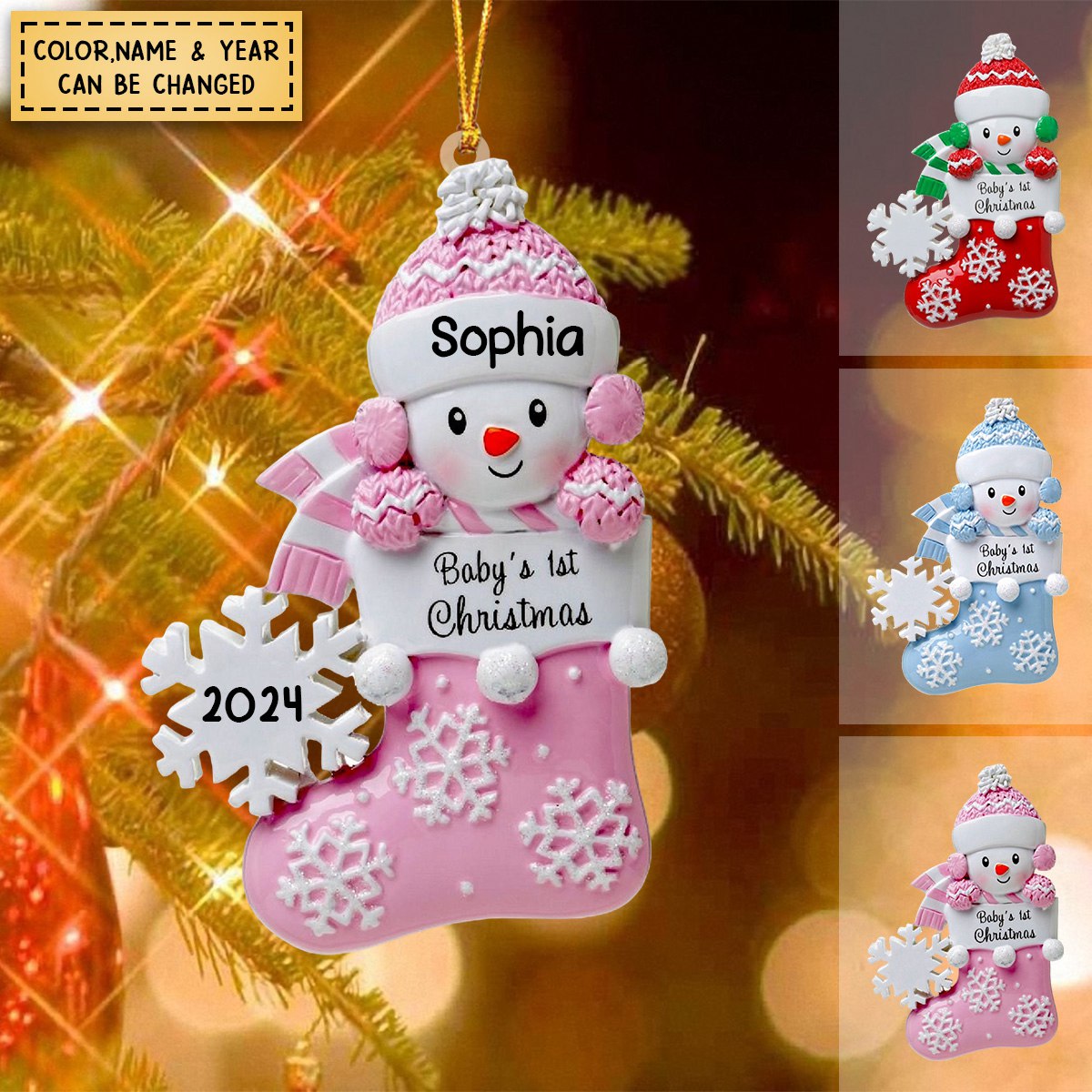 Baby First Christmas - Personalized Christmas Acrylic Ornament