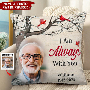 Custom Photo In My Dreams I See You - Memorial Personalized Custom Pillow - Sympathy Gift For Family Members