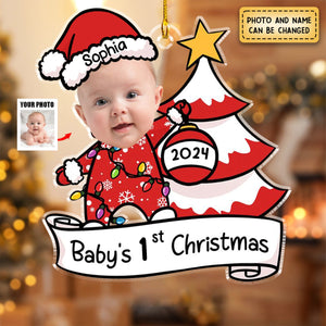 Baby's First Christmas - Personalized Acrylic Photo Ornament