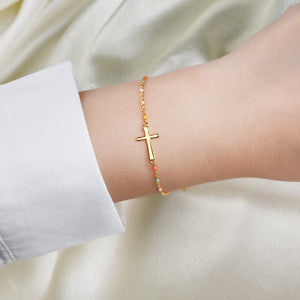 To My Sister In Christ Cross Bracelet