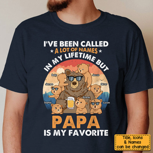 Gift For Grandpa Bear I've Been Called Personalized Shirt