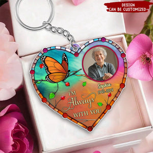 In Loving Memory Upload Photo, Personalized Acrylic Keychain