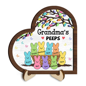 Personalized Grandma Bunny Easter Wooden Plaque