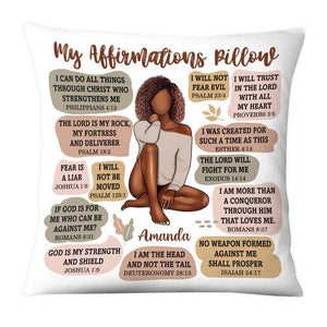 Christian Affirmation Personalized Pillow Case