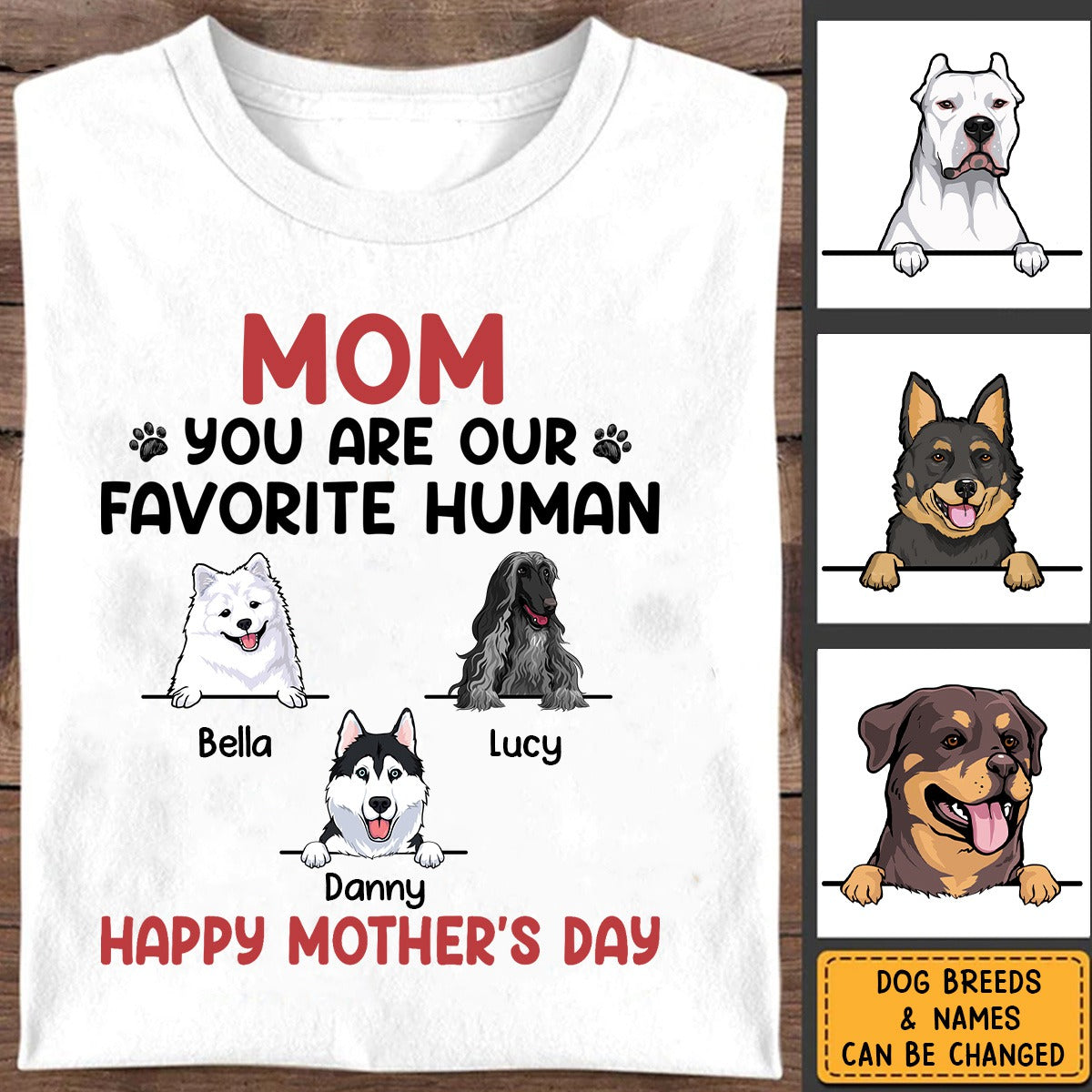 You Are My Favorite Human, Personalized Shirt, Gifts For Dog Lovers