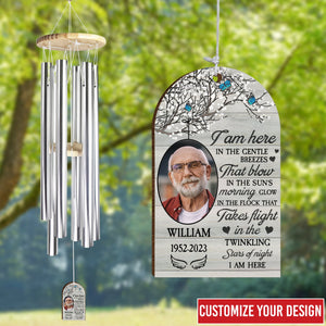 I Am Here - Personalized Photo Wind Chimes