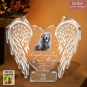 God Has You In His Arms I Have You In My Heart-Custom Personalized Memorial Photo Acrylic Plaque