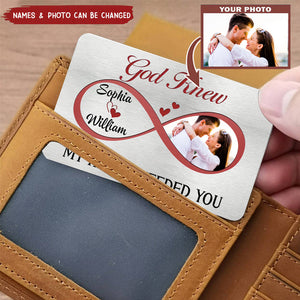 Custom Personalized Couple Aluminum Wallet Card - Gift Idea For Couple