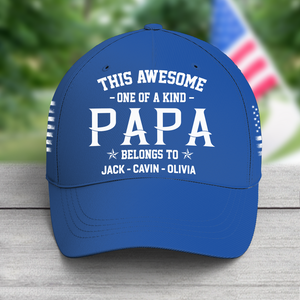 Personalized this awesome one of a kind papa, Custom Nickname Classic Cap