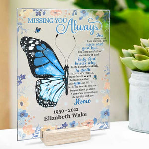 God Took You Home - Personalized Memorial Acrylic Plaque