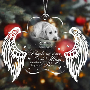 Memorial Pet Photo Acrylic Ornament - Christmas/Memorial Gift Idea for Pet Owners